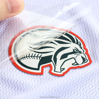 Étiquettes en silicone 3D personnalisées, patchs thermocollants, étiquettes en caoutchouc imprimées avec logo, vendues directement par l'usine, pour t-shirts et casquettes