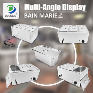 Attrezzatura alberghiera da cucina Display cibo più caldo tavolo a vapore Buffet Bain Marie Server vetrina per il riscaldamento della zuppa calda - Product Image 4