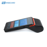 Wisecard terlaris T80 layar sentuh Terminal pembayaran 4G Mobile Smart Android Handheld POS dengan Printer fungsi NFC