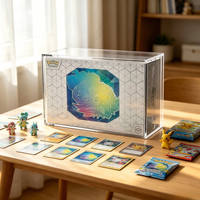 Boîte de présentation en acrylique transparente résistante aux UV pour PKMN Terapagos EX UPC Ultra Premium Collection Box, boîte de protection avec couvercle magnétique