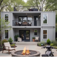 CE Mobile Maison Préfabriquée Modulaire en Conteneur à 2 Étages, Écologique, Étanche, Résistante au Feu, Durable, Alimentée à l'Énergie Solaire, pour Salon et Salle de Sport