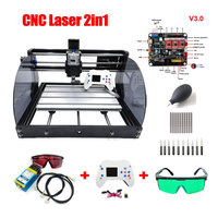 Mini Laser CNC 3018 Pro graveur GRBL, fraiseuse à 4 axes pour bois, PVC, hors ligne, pour bricolage, 3018 w