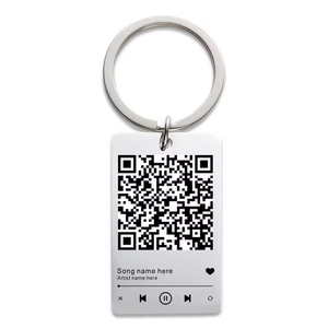 Llavero con Código QR Personalizado a Precio de Fábrica, Llavero con Escaneo QR de Canción Favorita, Llavero de Música <span class=keywords><strong>Spotify</strong></span>, Etiqueta para Perro, Canción de Gato, Información de la Empresa - Product Image 4
