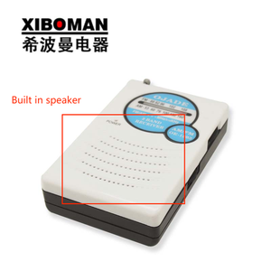XIBOMAN Radio de poche mini portable la plus vendue, récepteur mondial AM FM argenté avec clip ceinture et haut-parleur intégré - Product Image 2