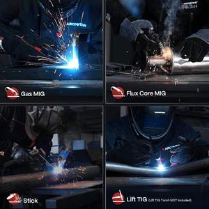 Soldadora ARCCAPTAIN 165A 110V/220V <span class=keywords><strong>MIG</strong></span>/Lift TIG/Stick con Pantalla LED Grande, Opción de Gas/Sin Gas, Inversor IGBT, Modelo Chino 2025 - Product Image 3