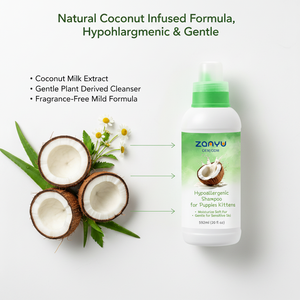Champú Hipoalergénico de Coco <span class=keywords><strong>para</strong></span> Mascotas de Marca Privada, 592 ml, Hidratante Suave <span class=keywords><strong>para</strong></span> <span class=keywords><strong>Cachorros</strong></span>, Gatitos y Piel Sensible - Product Image 2