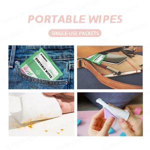 Lingettes humides pour bébé portables, emballées individuellement, <span class=keywords><strong>petit</strong></span> paquet de 60 ou 80 pièces, jetables, soin doux pour les voyages - Product Image 3