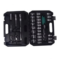 Juego de Llaves de Impacto para Reparación de Automóviles, 1/2" Dr Hex Key Métrico en Estuche de Plástico, 40 Piezas, 32 Piezas, Juego de Llaves Combinadas