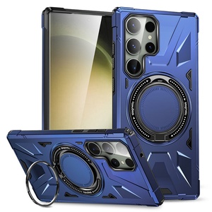 Funda Protectora para Teléfono con Anillo Magnético Antigolpes en las Cuatro Esquinas para Samsung S25 S24 Ultra, Funda Móvil Antigolpes - Product Image 2