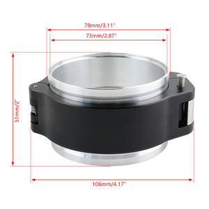 แคลมป์รัดท่อแบบวีแบนด์ ขนาด 2.5 นิ้ว 3 นิ้ว อลูมิเนียม ปลดเร็ว สแตนเลส สำหรับท่อไอเสีย อินเตอร์คูลเลอร์ สำหรับรถยนต์ - Product Image 3