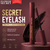 FLOWER SECRET Mascara Mat Velours Volume Allongeant Imperméable Rouge Vin Longue Tenue OEM/ODM Marque Privée Agent Recherché