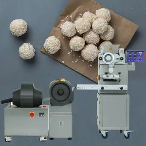 Tarih topu enerji ısırıkları şekillendirme makinesi hindistan cevizi topu yuvarlama makinesi demirhindi şeker top yapma makinesi