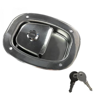 Serratura a Cilindro con Chiave per Pannello Elettrico in Acciaio Inox, Chiusura di Sicurezza per Armadietto - Product Image 1