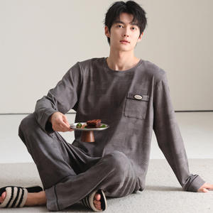 <span class=keywords><strong>Pigiama</strong></span> da <span class=keywords><strong>uomo</strong></span> in <span class=keywords><strong>cotone</strong></span>, set <span class=keywords><strong>pigiama</strong></span> casual, <span class=keywords><strong>pigiama</strong></span> taglie forti 3XL, abbigliamento per la casa - Product Image 6