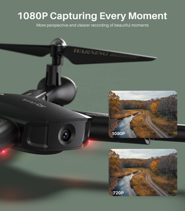 Dron SYMA X800W Plegable con Cámara FPV <span class=keywords><strong>1080P</strong></span>, Quadcopter RC con Retención de Altitud, Modo Sin Cabeza, Arranque con una Tecla, Giros 3D, 2 Baterías - Product Image 2