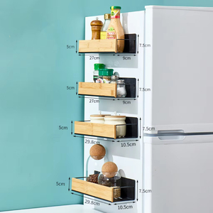 Estante magnético de Metal para especias, refrigerador, organizador de almacenamiento de cocina, estante colgante de acero, ahorra <span class=keywords><strong>espacio</strong></span> de almacenamiento - Product Image 3