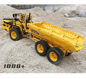 Mould <span class=keywords><strong>King</strong></span> 17010 <span class=keywords><strong>Camion</strong></span> à <span class=keywords><strong>benne</strong></span> basculante d'ingénierie MOC-8002 Ensemble de jouets de construction techniques télécommandés - Product Image 3