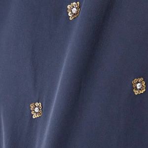 Robe d'été 2025 personnalisée, style décontracté et relaxant, longue et ample, avec broderie de perles et de sequins - Product Image 3