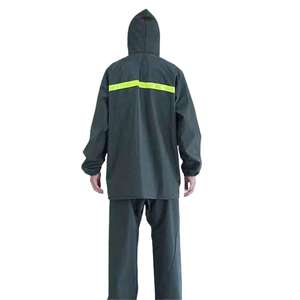 Traje Impermeable Reflectante Verde para Motocicleta, Personalizable al por Mayor, de PVC de 0.35mm, Premium, para Hombre - Product Image 1