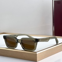 JMM CASABLANCA 51-19 Lunettes de soleil pour hommes et femmes de qualité supérieure, lunettes de soleil de créateur, style punk classique, luxe, en acétate, UV400, avec boîte