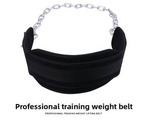 Cinturón de levantamiento de pesas de alta resistencia con cinturones de inmersión de <span class=keywords><strong>cadena</strong></span> Pull up Chin up Kettle Bell Barbell Fitness Culturismo Gimnasio - Product Image 2