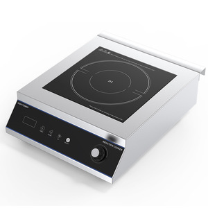 Placa de Cocina Comercial Profesional Delgada de Acero Inoxidable de 3500W con un Solo Quemador y Control Mecánico para Freír - Product Image 5