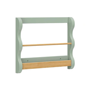 Libreria Aperta in Legno per Bambini Montessori, Scaffale per <span class=keywords><strong>Libri</strong></span> con Design a Onde per Asilo e Sala Giochi - Product Image 1