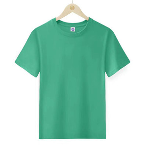 Venta al por mayor pesado peinado de algodón de manga corta publicidad camiseta personalizada impresa logotipo bordado 200 gramos sólido trabajo básico - Product Image 4