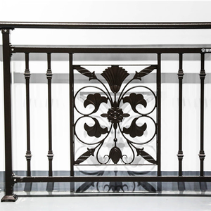 سياج من الصلب المجلفن المتين للمساحات الخارجية ، سور من الحديد المطاوع من الزنك الصلب للفيلات - Product Image 1