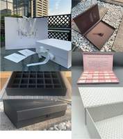 Boîte cadeau magnétique personnalisée en carton rigide noir mat de qualité supérieure A5 avec logo en feuille d'or pour l'emballage de vêtements