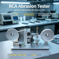Lab RCA Abrasion Friction Test Machine Complete Standard Weights Plastic Hardware Surface Scratch Resistance Tester