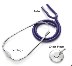 Stetoscopio Cardiologico Medico JZ-HES110 con Testa in Lega di Alluminio, Componenti in Plastica, Design a Testa Singola, Alimentazione Manuale, Classe II - Product Image 6
