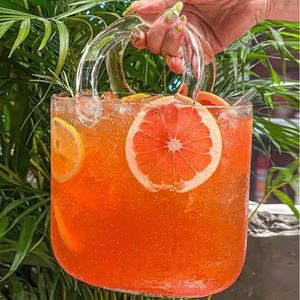 Hand <b>Bag</b> <b>Vase</b> Modern Flower Arrangement Purse <b>Vase</b> Unique Fishbowl Table Decor Gift Heavy Sculpted Bubble <b>Glass</b> <b>Vases</b> - Product Image 3