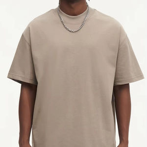 Camicie da <span class=keywords><strong>uomo</strong></span> all'ingrosso di alta qualità in bianco blu Tshirt in filato oversize 270g magliette personalizzate con logo - Product Image 2