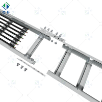 Escalera de Acero Inoxidable de Alta Capacidad de Carga, Duradera, para Construcción Industrial, Granjas Solares, Edificios Comerciales, Instalación de Cables