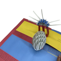Livre pop-up 3D personnalisé avec impression d'animaux sur mesure, couverture rigide en carton écologique pour enfants