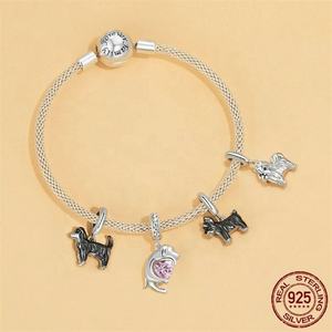Custom Animal 925 Silver 3d Bulk Crafting Accessories <strong>Charm</strong> Keychain Diy Bracelet Cute Enamel Jewellery <strong>Dog</strong> Fine Pendants <strong>Charms</strong> - Product Image 5