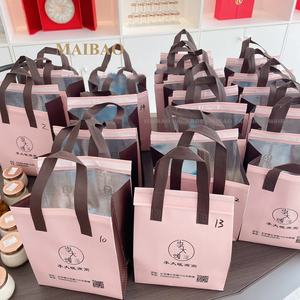 Bolsa de transporte térmica reutilizable de lujo ecológica con logotipo personalizado, tela no tejida para llevar almuerzo con aislamiento para moda - Product Image 3