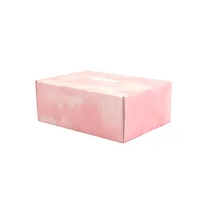 Caja de zapatos rosa, papel para interior del círculo personalizado, relleno de cartón seguro, botas deslizantes