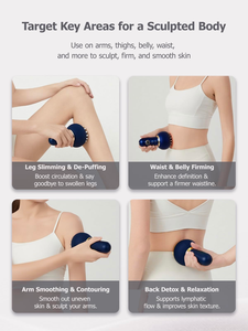 Portable Rechargeable Gua Sha <b>Massage</b> Device Electric Vacuum Cupping Body Scraping for Fat Burning & Anti-Cellulite Treatment - Product Image 3
