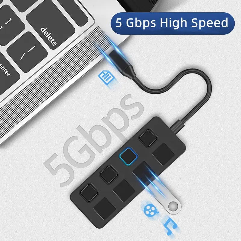 Hot Selling Stock Splitter 4 Port Usb Hub 3.0