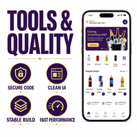 Aplicación de Entrega de Bebidas Alcohólicas Personalizada para IOS y Android con Verificación de Edad, Catálogo de Productos LionCreate