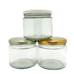 300ml 10oz Empty Jam Food Container Container Glass Verrine Salsa Cylinder Jar With Wide Mouth Opening For Sauce