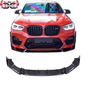 Pour <span class=keywords><strong>BMW</strong></span> <span class=keywords><strong>X3M</strong></span> F97 X4M F98 2019 - 2021 Offres Spéciales fibre de carbone AE Style lèvre avant séparateur avant pare-chocs Kit de carrosserie - Product Image 1
