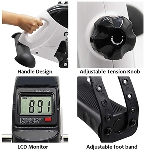 Mini dưới bàn xe đạp di động chân tay chu kỳ <span class=keywords><strong>peddler</strong></span> máy xe đạp Exerciser LCD hiển thị cánh tay và chân đạp tập thể dục xe đạp - Product Image 4