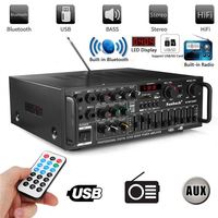 MP 326BT 400W 4 Ohm EQ BT Stereo araba güç amplifikatörü USB ev 220V 110V ev sineması amplifikatörler stüdyo Ktv