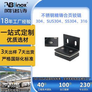 Arno Stainless Steel Glass Hinges 304 Material Surface Mount For Bathroom Door Hardware - Product Image 4