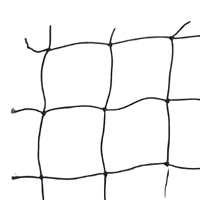Filet de volière noir 100% polyéthylène noué, maille carrée 20x20mm, corde de bordure 6mm, prêt à l'emploi, service de découpe disponible, marque ESHINE
