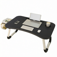 Table de lit portable convertible en métal pour ordinateur portable avec design pliable réglable