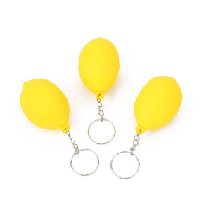 Biểu tượng tùy chỉnh PU chuối căng thẳng bóng Keychain quảng cáo mang nhãn hiệu căng thẳng cứu trợ đồ chơi - Product Image 5